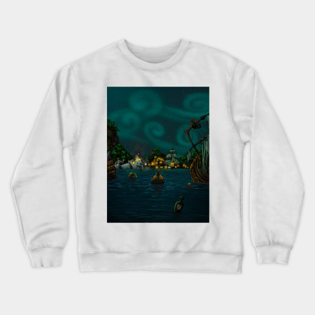 Approaching Plunder Island Crewneck Sweatshirt by mattleckie